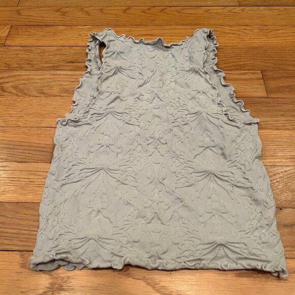Free People Here For You Cami Fringe Patterned Cropped Tank Top Size Medium - Picture 6 of 7